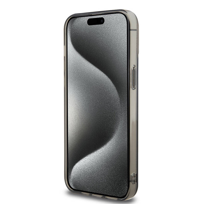 Apple iPhone 15 Pro Max Kılıf Ferrari Orjinal Lisanslı M-safe Şarj Özellikli Parçalanan Noktalar Desenli Kapak - 14