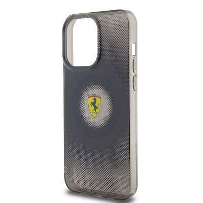 Apple iPhone 15 Pro Max Kılıf Ferrari Orjinal Lisanslı M-safe Şarj Özellikli Parçalanan Noktalar Desenli Kapak - 15