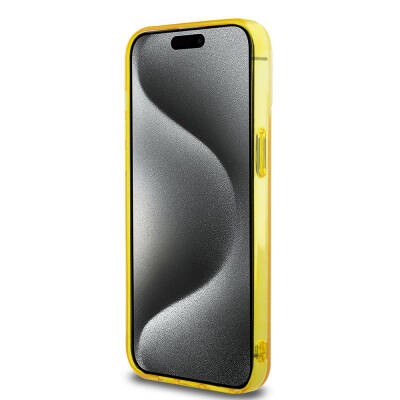 Apple iPhone 15 Pro Max Kılıf Ferrari Orjinal Lisanslı M-safe Şarj Özellikli Parçalanan Noktalar Desenli Kapak - 6