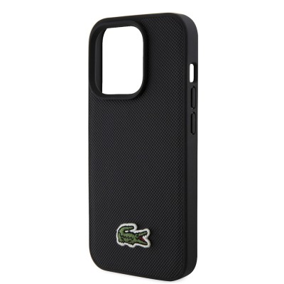 Apple iPhone 15 Pro Max Kılıf Lacoste Orjinal Lisanslı PU Pike Desenli Arka Yüzey İkonik Timsah Dokuma Logolu Kapak + Type-C Kablo 1.5m - 6