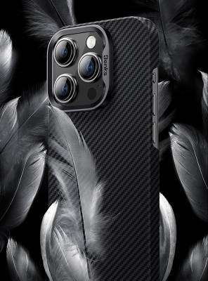 Apple iPhone 15 Pro Max Kılıf M-safe Özellikli Karbon Fiber Benks Essential ArmorAir 600D Kevlar Kapak - 9