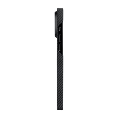 Apple iPhone 15 Pro Max Kılıf M-safe Şarj Özellikli 600D Aramid Karbon Fiber Pitaka Tactile Woven Orchestra Serisi Rhapsody Kapak - 10