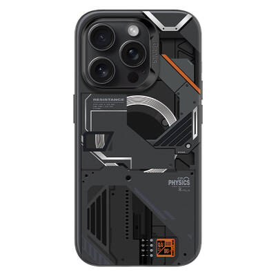Apple iPhone 15 Pro Max Kılıf M-safe Şarj Özellikli Mekanik Tasarımlı Benks Perspective Serisi Kapak - Benks