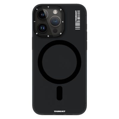 Apple iPhone 15 Pro Max Kılıf M-safe Şarj Özellikli Youngkit Hidden Sand Serisi Kapak - Youngkit