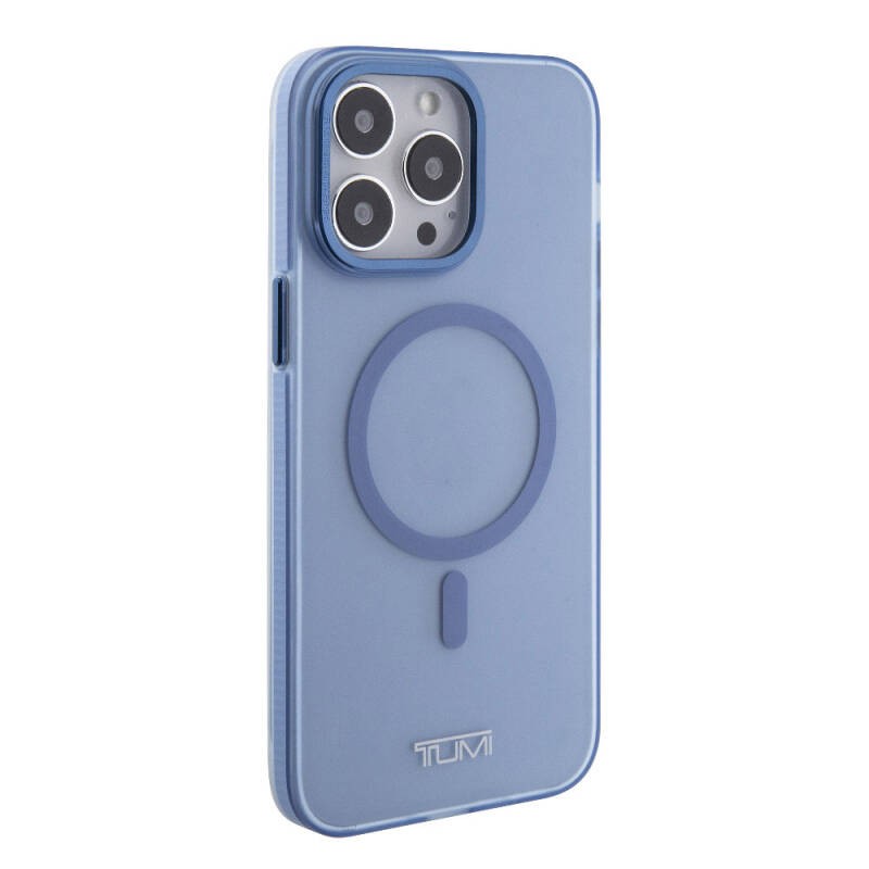 Apple iPhone 15 Pro Max Kılıf TUMI Orjinal Lisanslı M-safe Şarj Özellikli Buzlu Mat Kapak - 21