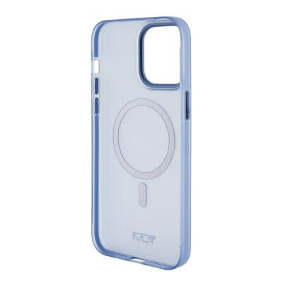 Apple iPhone 15 Pro Max Kılıf TUMI Orjinal Lisanslı M-safe Şarj Özellikli Buzlu Mat Kapak - 24