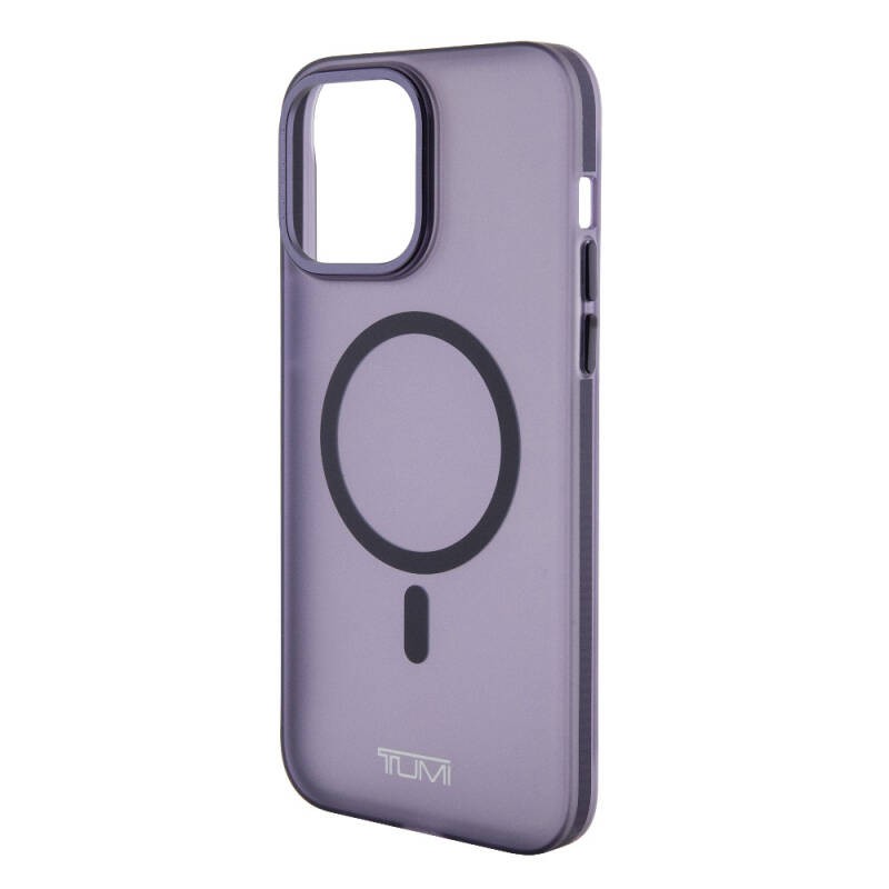 Apple iPhone 15 Pro Max Kılıf TUMI Orjinal Lisanslı M-safe Şarj Özellikli Buzlu Mat Kapak - 31