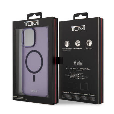 Apple iPhone 15 Pro Max Kılıf TUMI Orjinal Lisanslı M-safe Şarj Özellikli Buzlu Mat Kapak - 33
