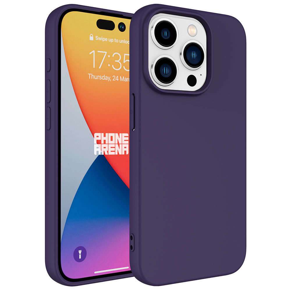 Apple iPhone 15 Pro Max Kılıf Zore LSR Lansman Kapak - Derin Mor