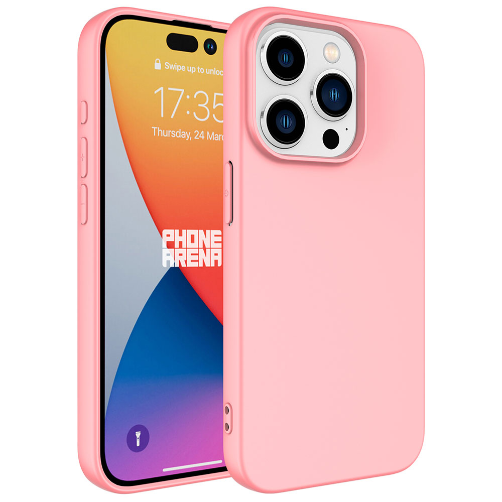 Apple iPhone 15 Pro Max Kılıf Zore LSR Lansman Kapak - Pembe Açık
