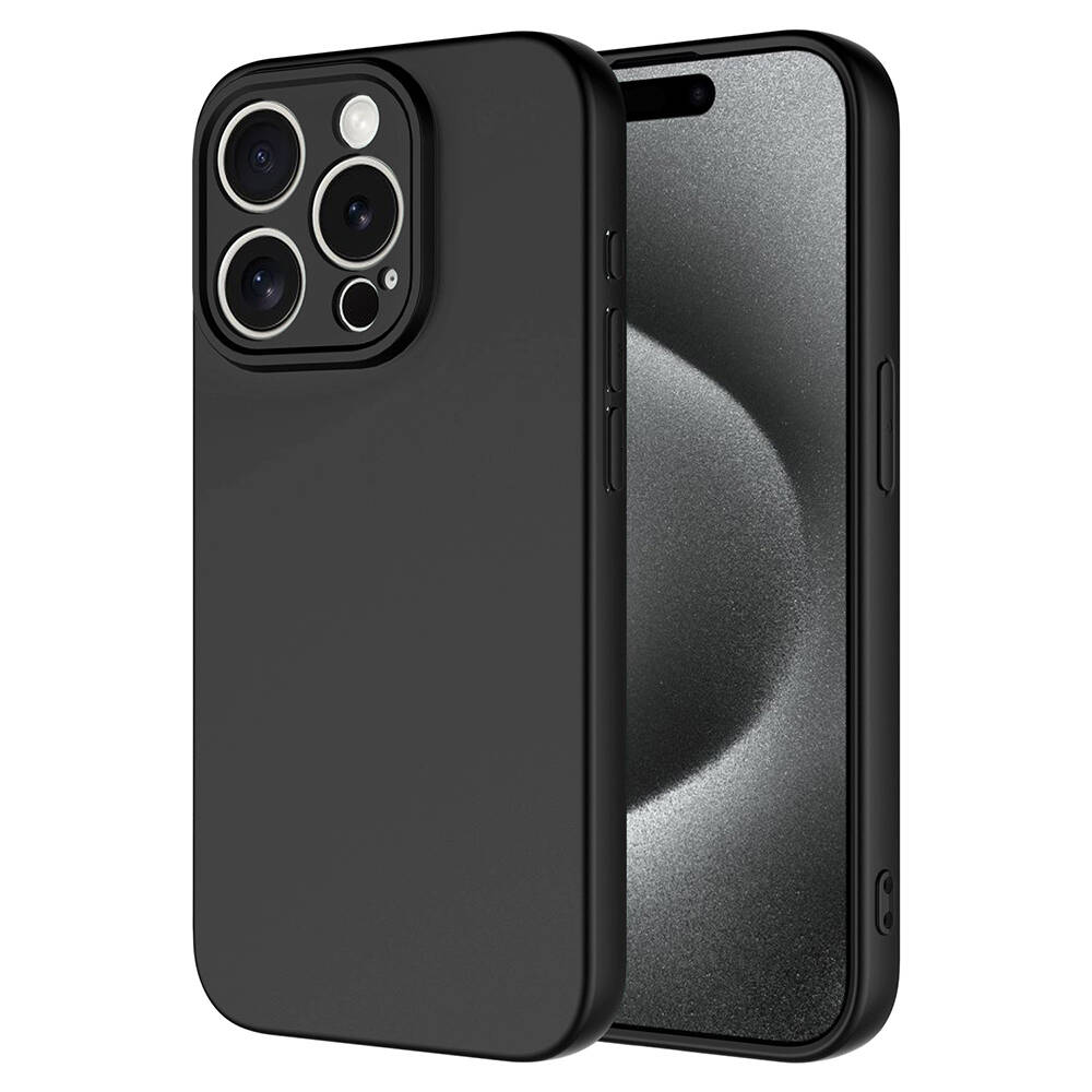 Apple iPhone 15 Pro Max Kılıf Zore Mara Lansman Kapak - Siyah