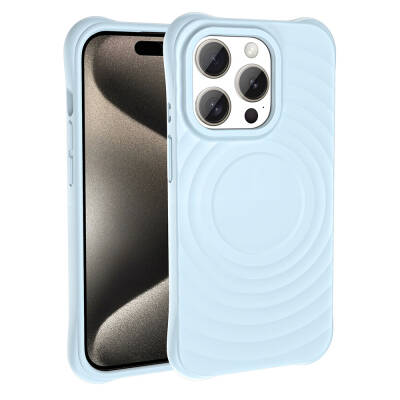 Apple iPhone 15 Pro Max M-safe Şarj Özellikli Airbagli Mat Görünümlü Zore Hepi Kapak - Zore