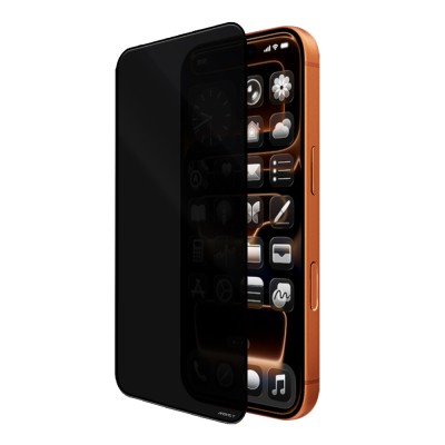 Apple iPhone 15 Pro Mohseven Sapphire Coating 3D Glue Privacy Ghost Tempered Glass Screen Protector - 3