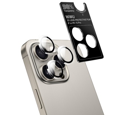 Apple iPhone 15 Pro Wiwu Wi-IP001 Kılıf Ekran Koruyucu Kamera Lensi 3in1 Koruma Seti - 2