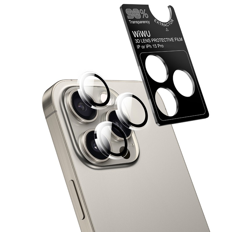 Apple iPhone 15 Pro Wiwu Wi-IP001 Kılıf Ekran Koruyucu Kamera Lensi 3in1 Koruma Seti - 2