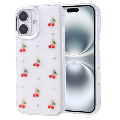 Apple iPhone 16 Case Airbag Design Glitter Transparent Zore Kutup Cover - 2