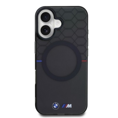 Apple iPhone 16 Case BMW Magsafe Charging Feature Transparent M Design Original Licensed Cover - 4