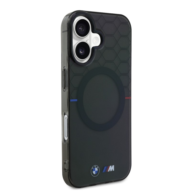 Apple iPhone 16 Case BMW Magsafe Charging Feature Transparent M Design Original Licensed Cover - 5