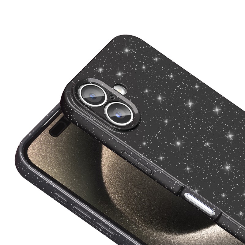 Apple iPhone 16 Case Camera Protection Glitter Luxury Zore Koton Cover - 7