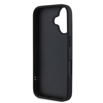 Apple iPhone 16 Case DKNY Original Licensed Card Holder 3D Written Repeat Texture Pattern Cover - 8