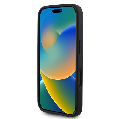 Apple iPhone 16 Case DKNY Original Licensed Quilted Design Metal Logo Leather Cover - 7