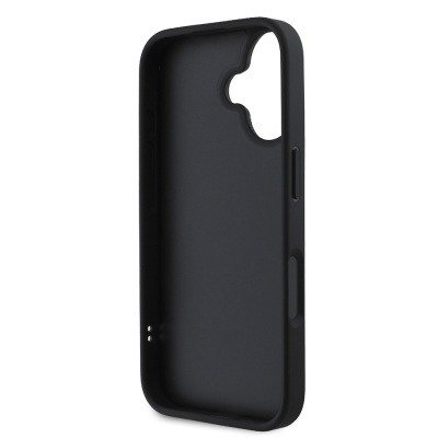 Apple iPhone 16 Case DKNY Original Licensed Quilted Design Metal Logo Leather Cover - 9