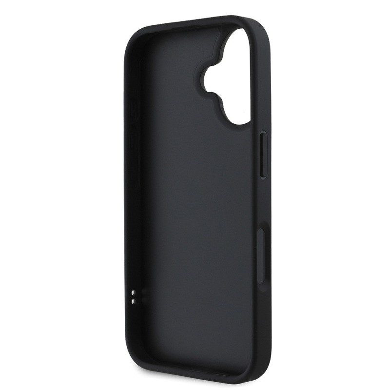 Apple iPhone 16 Case DKNY Original Licensed Quilted Design Metal Logo Leather Cover - 9
