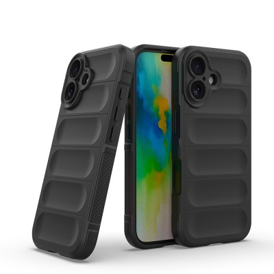 Apple iPhone 16 Case Flexible TPU Hollow Back Surface Design Zore Etnik Silicone Cover - 8