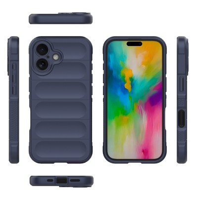 Apple iPhone 16 Case Flexible TPU Hollow Back Surface Design Zore Etnik Silicone Cover - 5