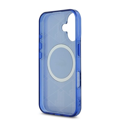 Apple iPhone 16 Case Lacoste Original Licensed Magsafe Charging Feature Silver Crocodile Logo Monogram Cover - 17