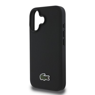 Apple iPhone 16 Case Lacoste Original Licensed PU Pique Patterned Back Surface Iconic Crocodile Woven Logo Cover + Type-C Cable 1.5m - 6