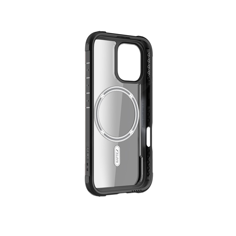 Apple iPhone 16 Case Magsafe Charging Feature Airbag Raptic Shield Series Transparent Back Surface Cover - 11