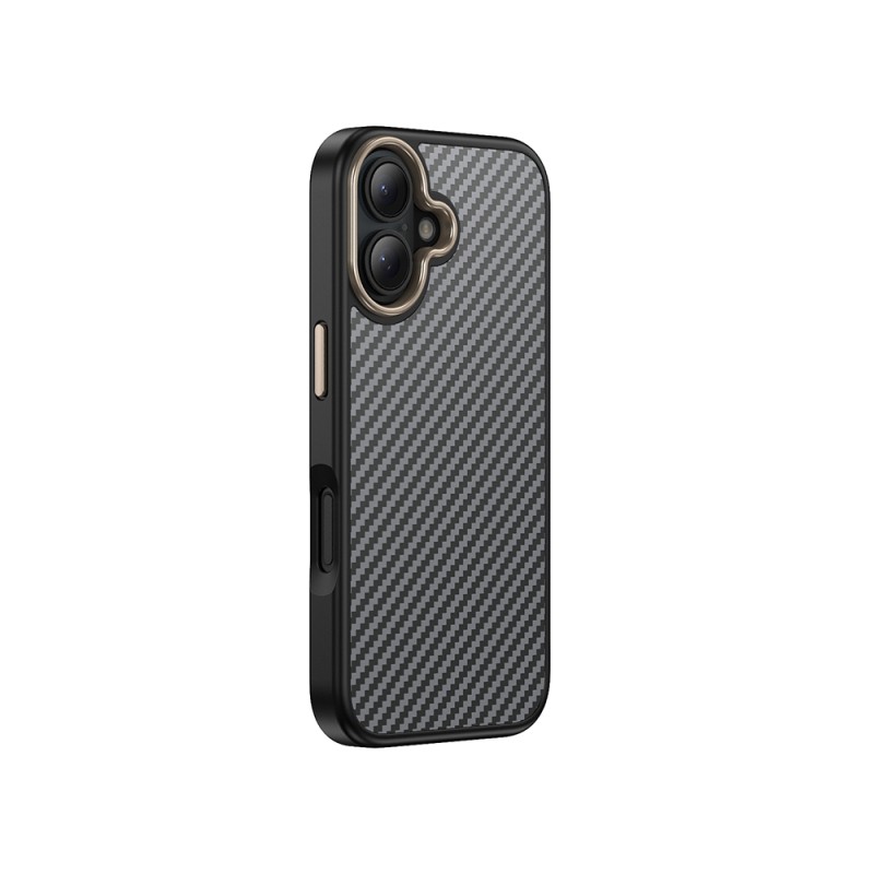 Apple iPhone 16 Case Magsafe Charging Feature Carbon Fiber Look Zore Antina Cover - 7