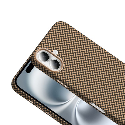 Apple iPhone 16 Case Magsafe Charging Feature Carbon Fiber Look Zore Gros Cover - 9