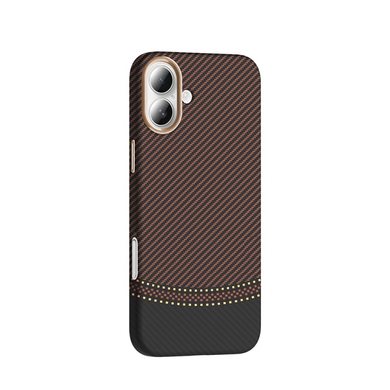 Apple iPhone 16 Case Magsafe Charging Feature Carbon Fiber Look Zore Gros Cover - 10
