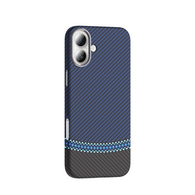 Apple iPhone 16 Case Magsafe Charging Feature Carbon Fiber Look Zore Gros Cover - 12