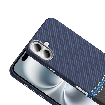 Apple iPhone 16 Case Magsafe Charging Feature Carbon Fiber Look Zore Gros Cover - 13