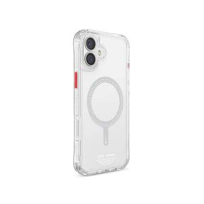 Apple iPhone 16 Case Magsafe Charging Feature Skinarma Transparent Airbag Design Saido Cover - 6