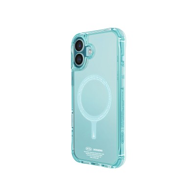 Apple iPhone 16 Case Magsafe Charging Feature Skinarma Transparent Airbag Design Saido Cover - 9