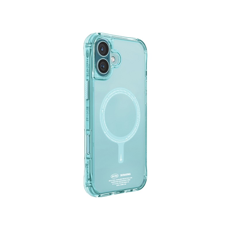 Apple iPhone 16 Case Magsafe Charging Feature Skinarma Transparent Airbag Design Saido Cover - 3