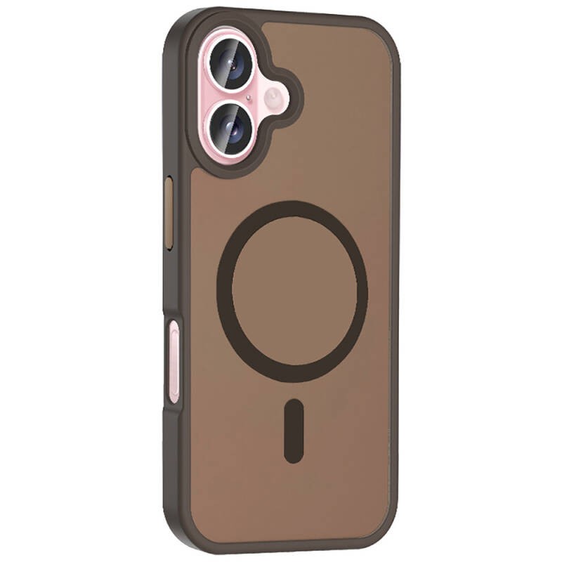 Apple iPhone 16 Case Magsafe Charging Featured Matte Back Surface Zore Sio Cover - 20
