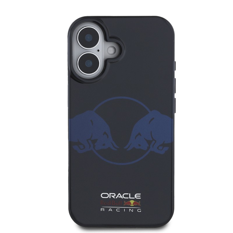 Apple iPhone 16 Case Redbull Original Licensed Magsafe Charging Featured IML Double Bull Printed Hard PC Cover - 4
