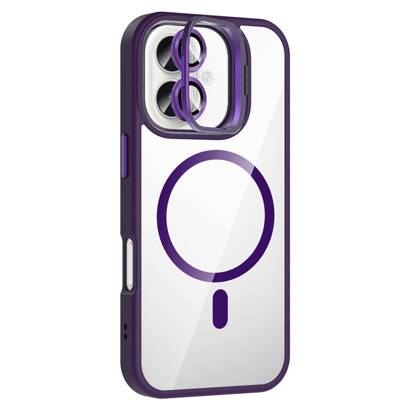 Apple iPhone 16 Case Stand and Camera Lens Gift M-Safe Charging Feature Zore Etro Cover - 10