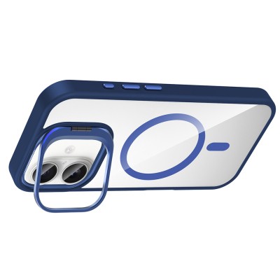 Apple iPhone 16 Case Stand and Camera Lens Gift M-Safe Charging Feature Zore Etro Cover - 13