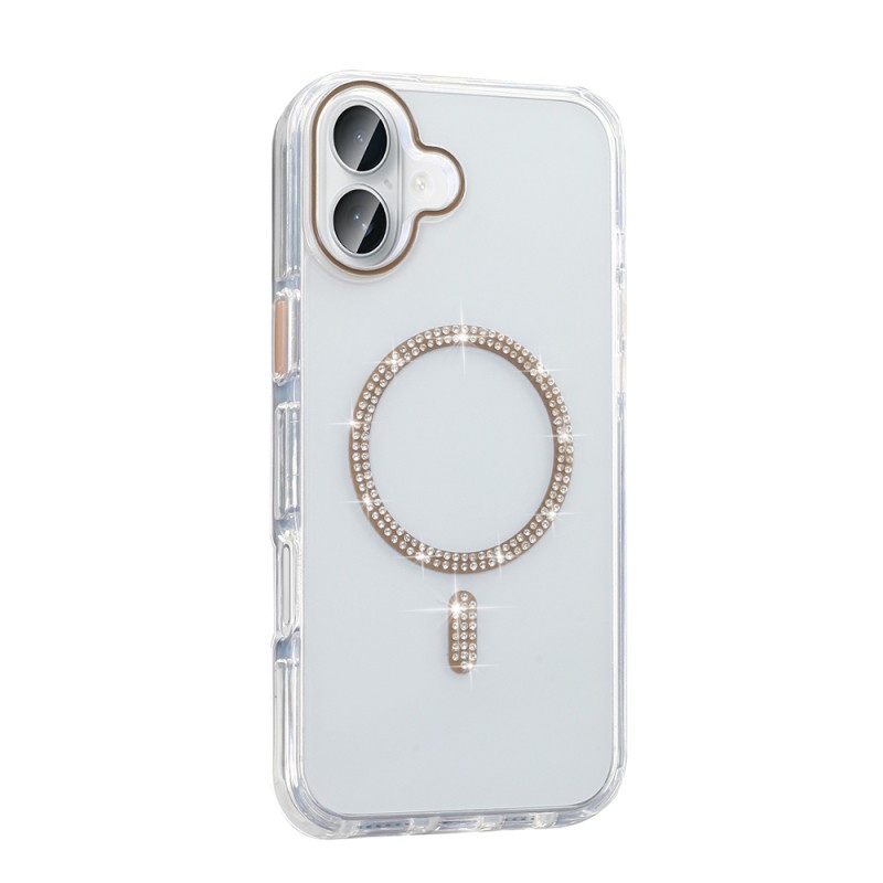 Apple iPhone 16 Case Stone Design M-safe Charging Feature Zore Koment Silicone Cover - 5