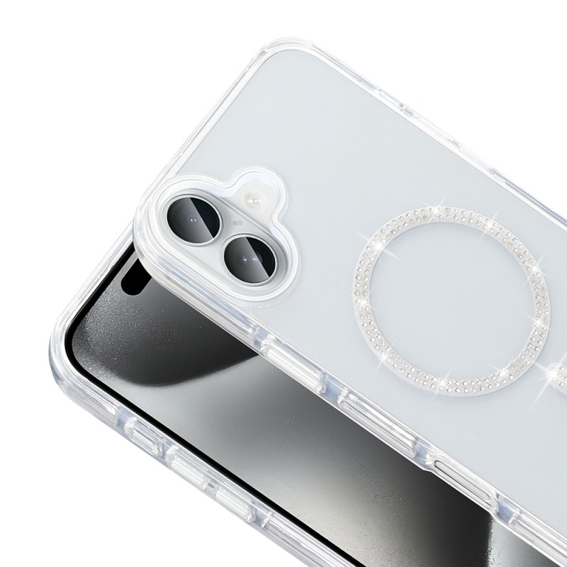 Apple iPhone 16 Case Stone Design M-safe Charging Feature Zore Koment Silicone Cover - 6