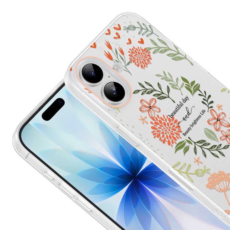 Apple iPhone 16 Case with Camera Protector, Patterned Zore Clip Cover - 10