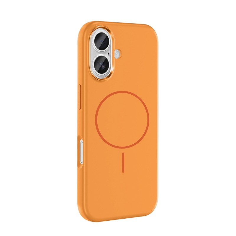 Apple iPhone 16 Case with M-Safe Charging Feature, Metal Camera Frame, Zore Edi Silicone Cover - 9
