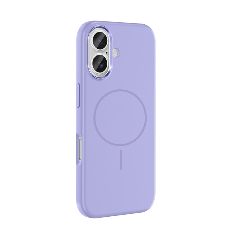 Apple iPhone 16 Case with M-Safe Charging Feature, Metal Camera Frame, Zore Edi Silicone Cover - 10