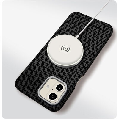 Apple iPhone 16 Case with M-Safe Charging Feature, Zore Paris Vax Hard PC Cover - 4